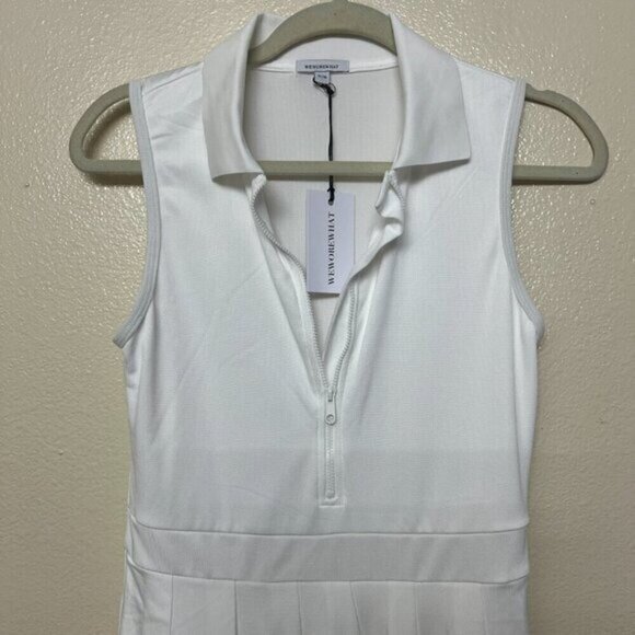 WeWoreWhat Revolve Womens Athletic Tennis Pleated Skort Dress MEDIUM in White - Picture 3 of 9